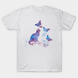 Water color cat art T-Shirt